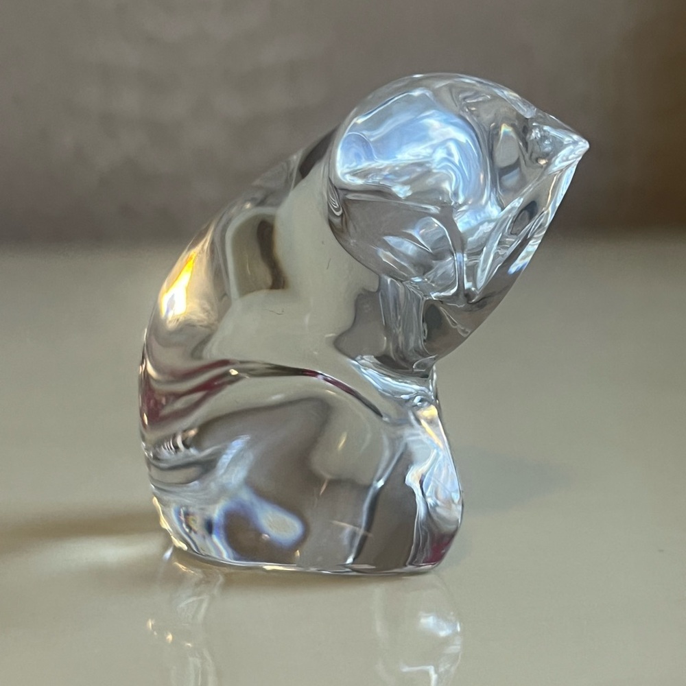 Baccarat - Crystal Cat Figurine